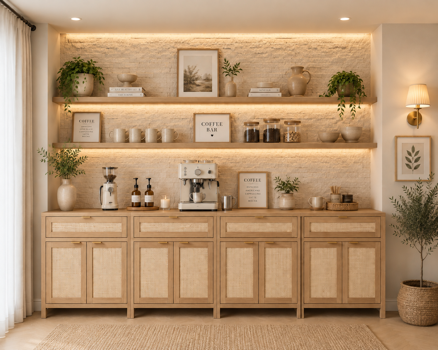 Custom coffee bar design